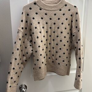 H&M polka dotted sweater